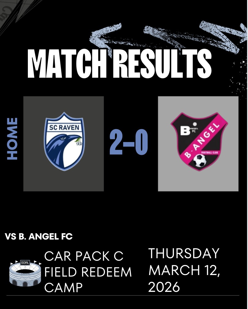 Strong performance from the boys ⚽
SC Raven secures a solid 2-0 victory with discipline, teamwork, and a clean sheet to match 🔥

#SCRaven 
#RavenWin 
#CleanSheet 
#WeAreRaven