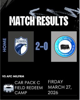 SC Raven secures a solid 2-0 win over AFC with control, discipline, and a clean sheet to match 🔥

#SCRaven 
#RavenWin 
#CleanSheet 
#WeAreRaven